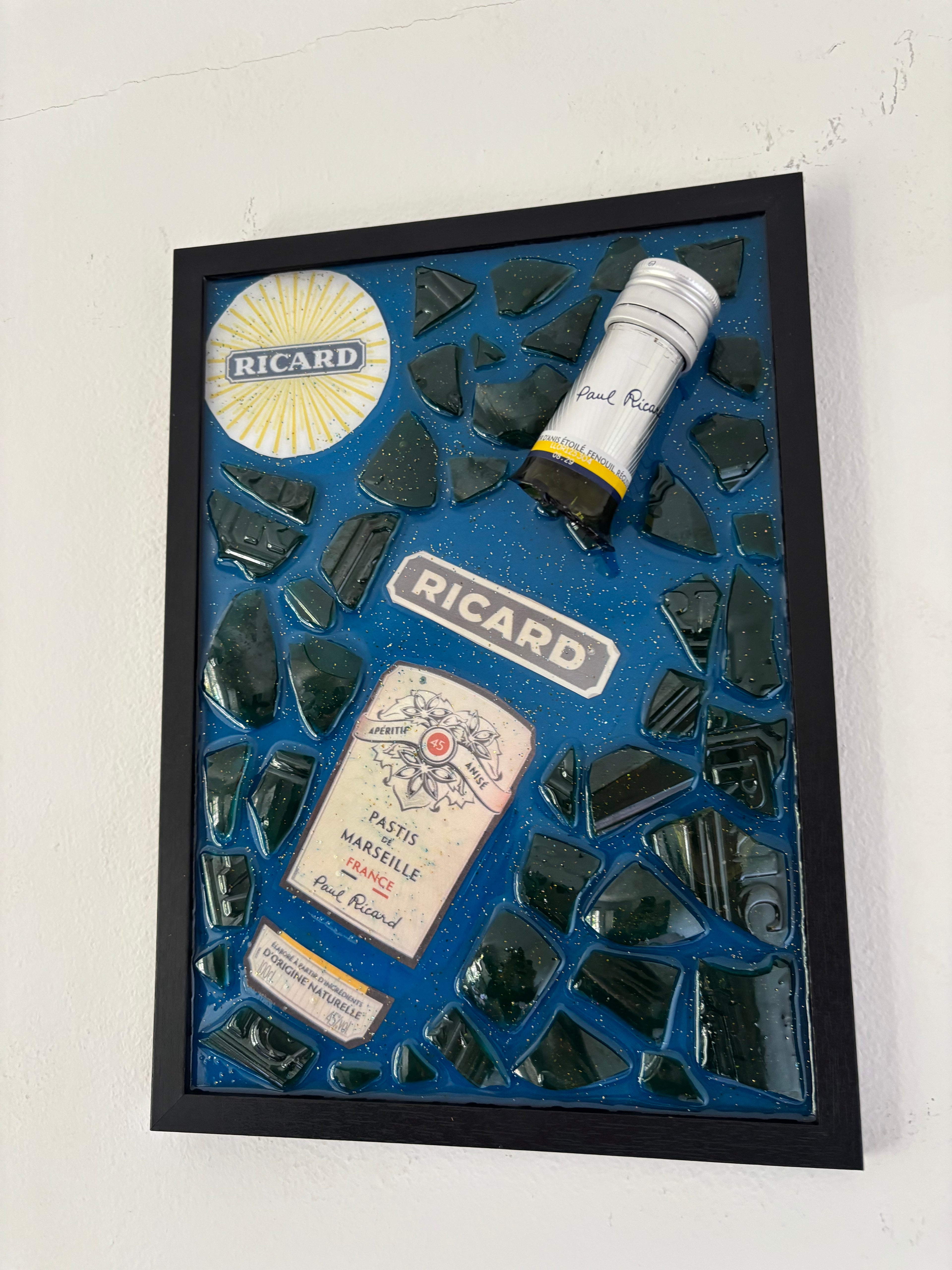 Cadre Ricard bleu claire - pièce unique