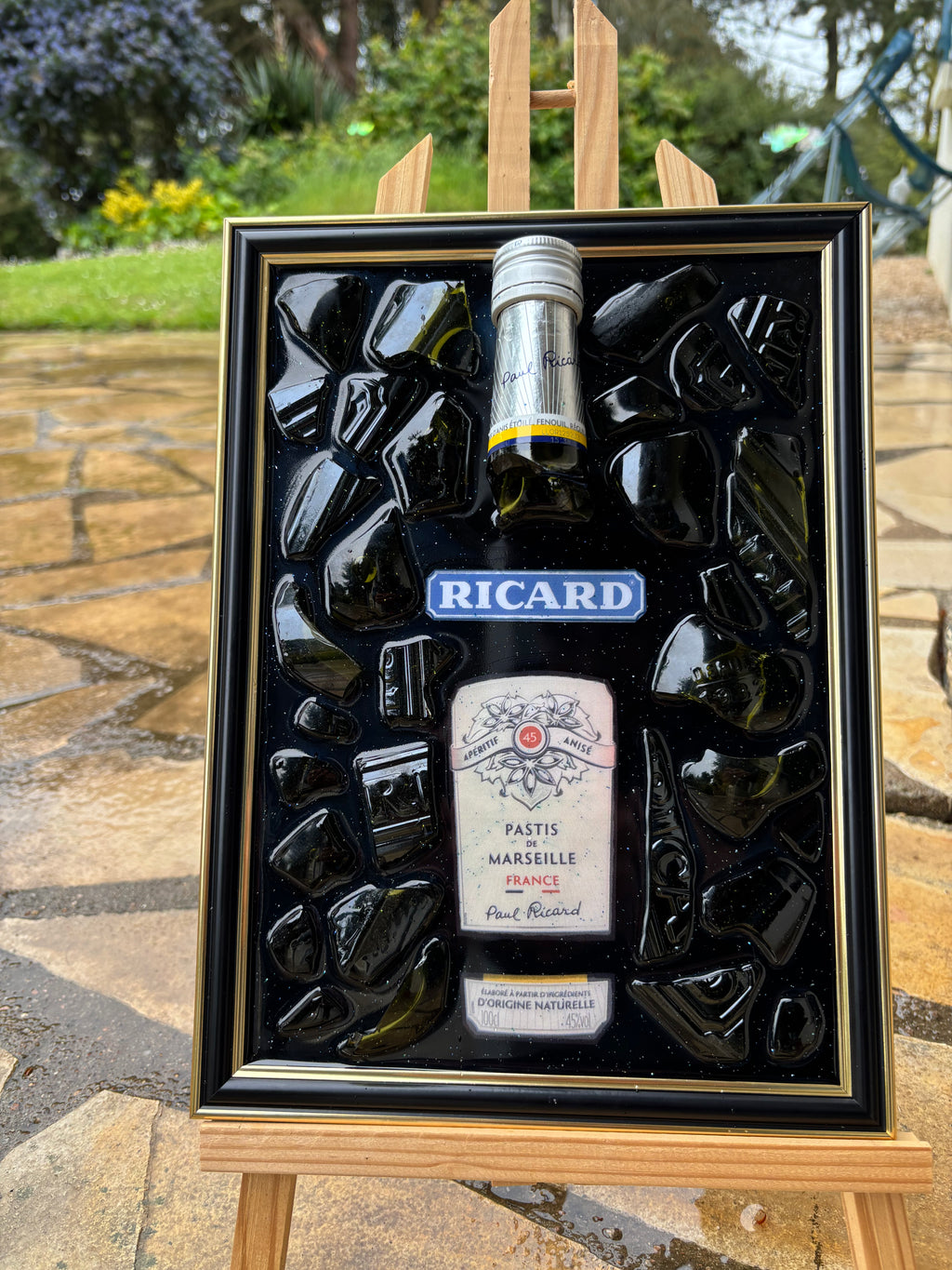 Cadre Ricard - pièce unique artistique