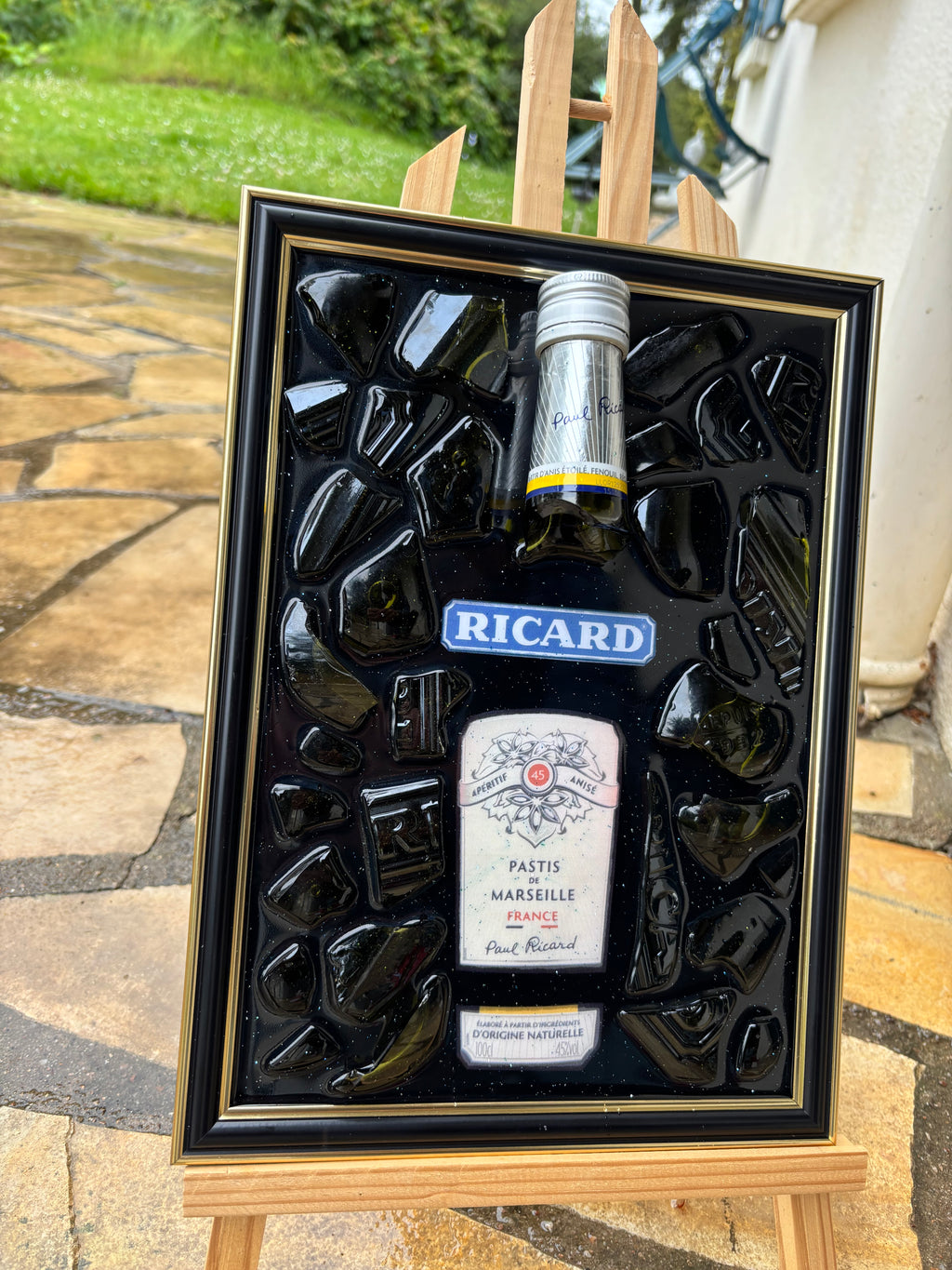 Cadre Ricard - pièce unique artistique