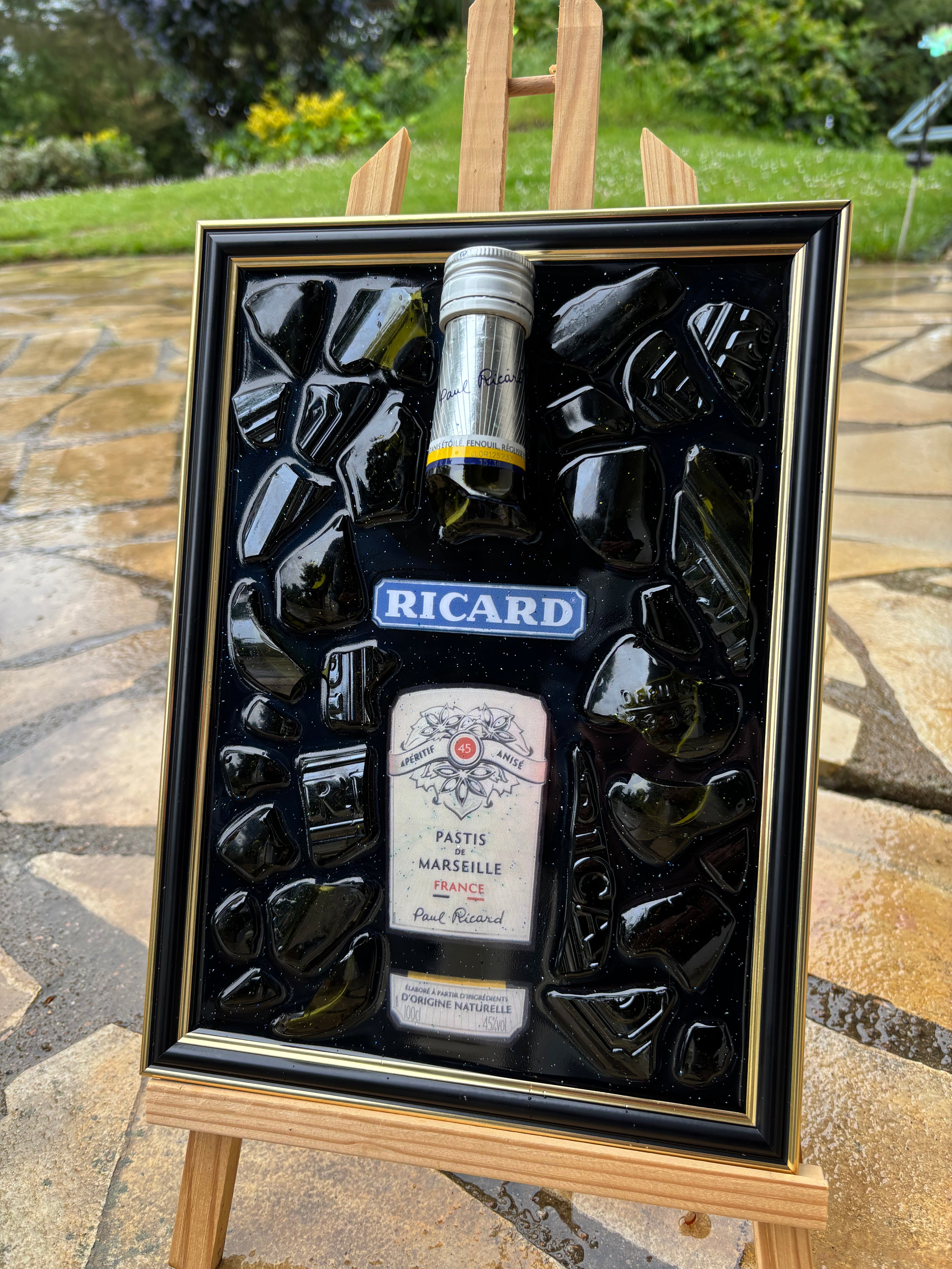 Cadre Ricard - pièce unique artistique