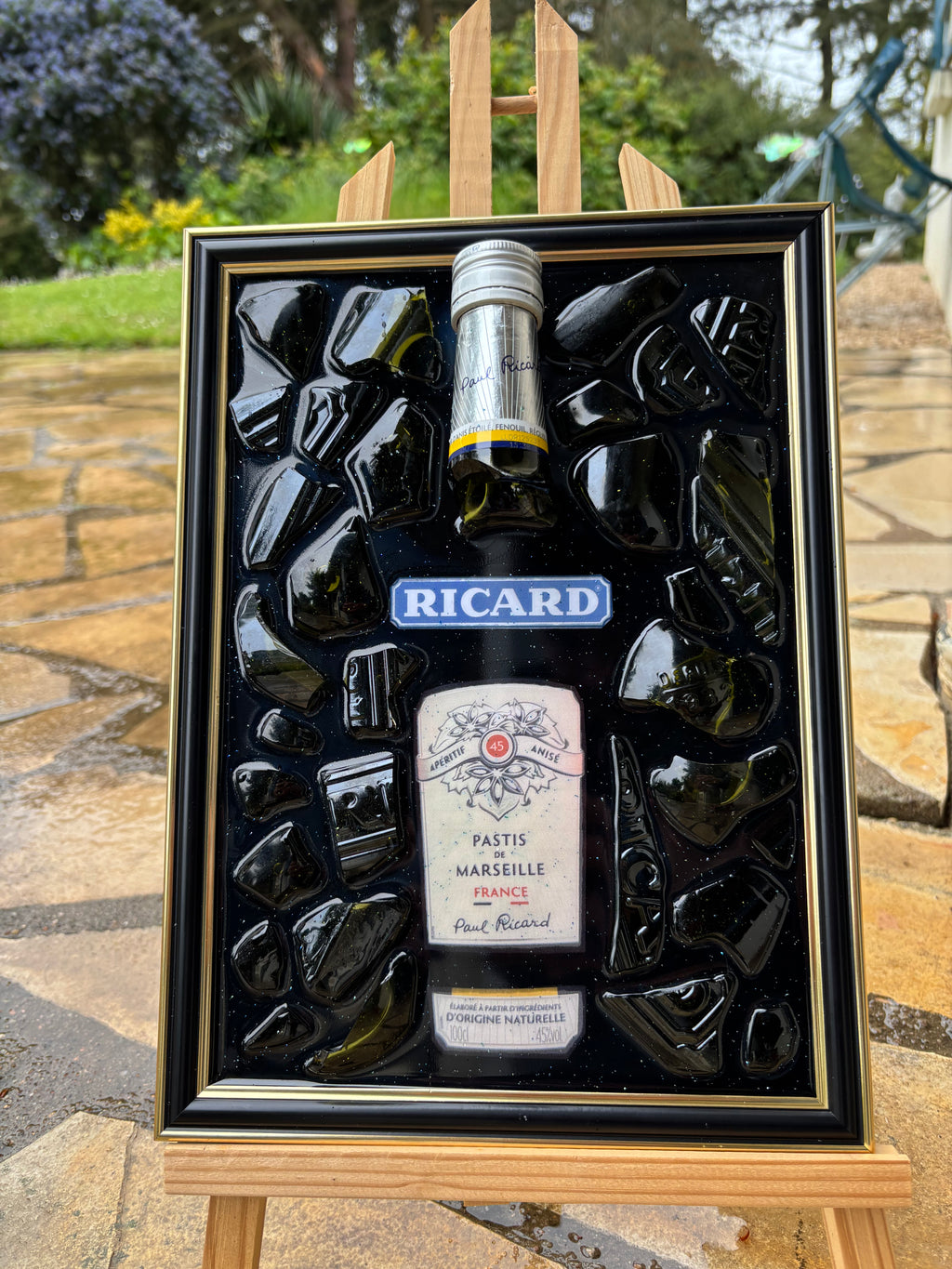 Cadre Ricard - pièce unique artistique