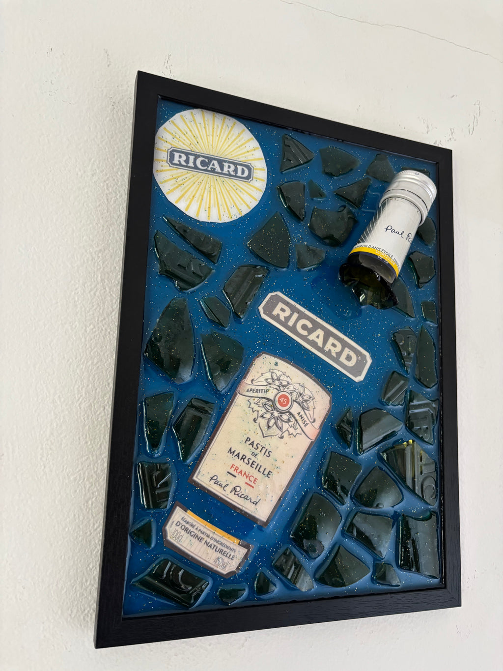 Cadre Ricard bleu claire - pièce unique