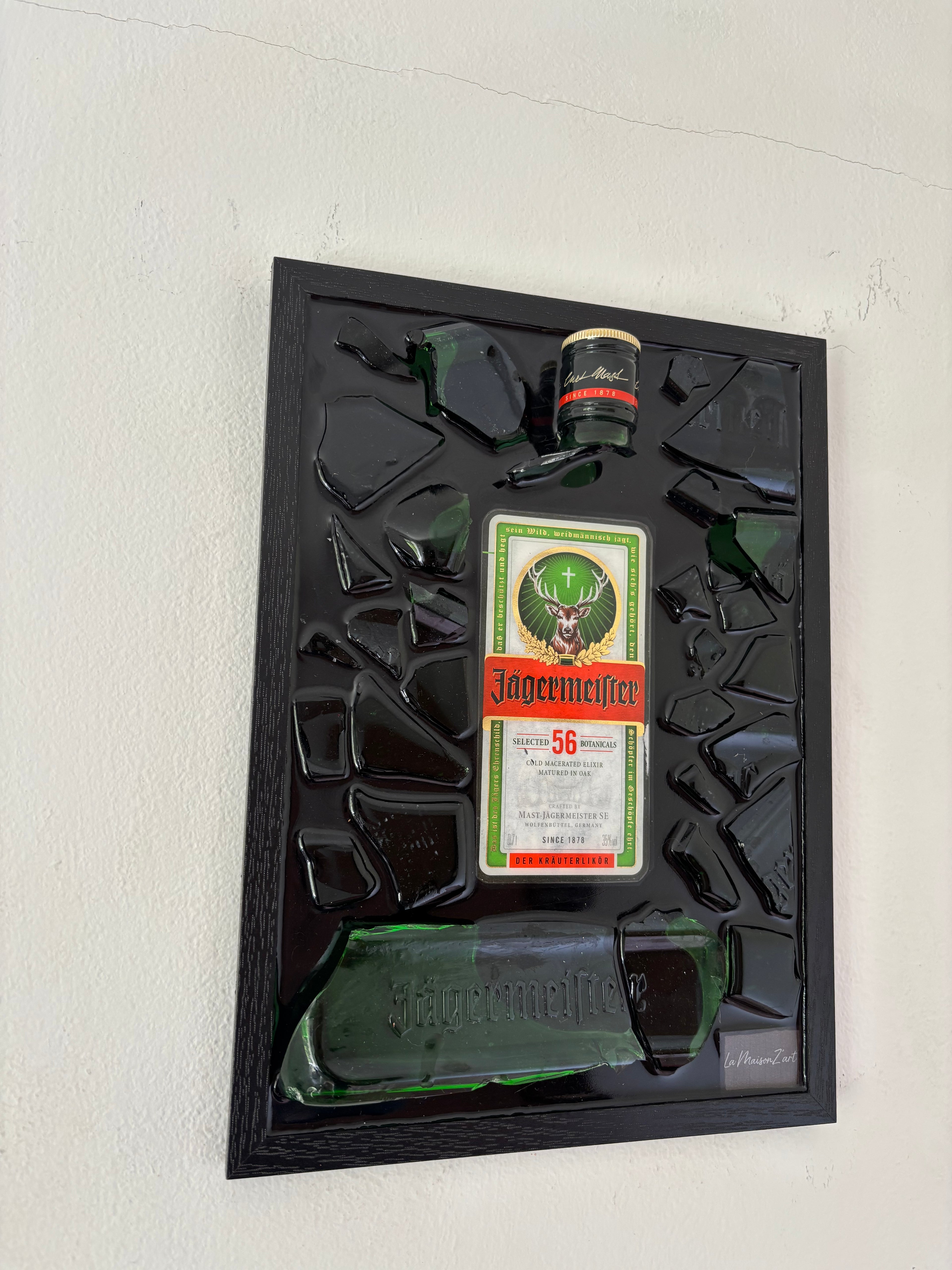 Cadre Jägermeister - pièce unique fait main