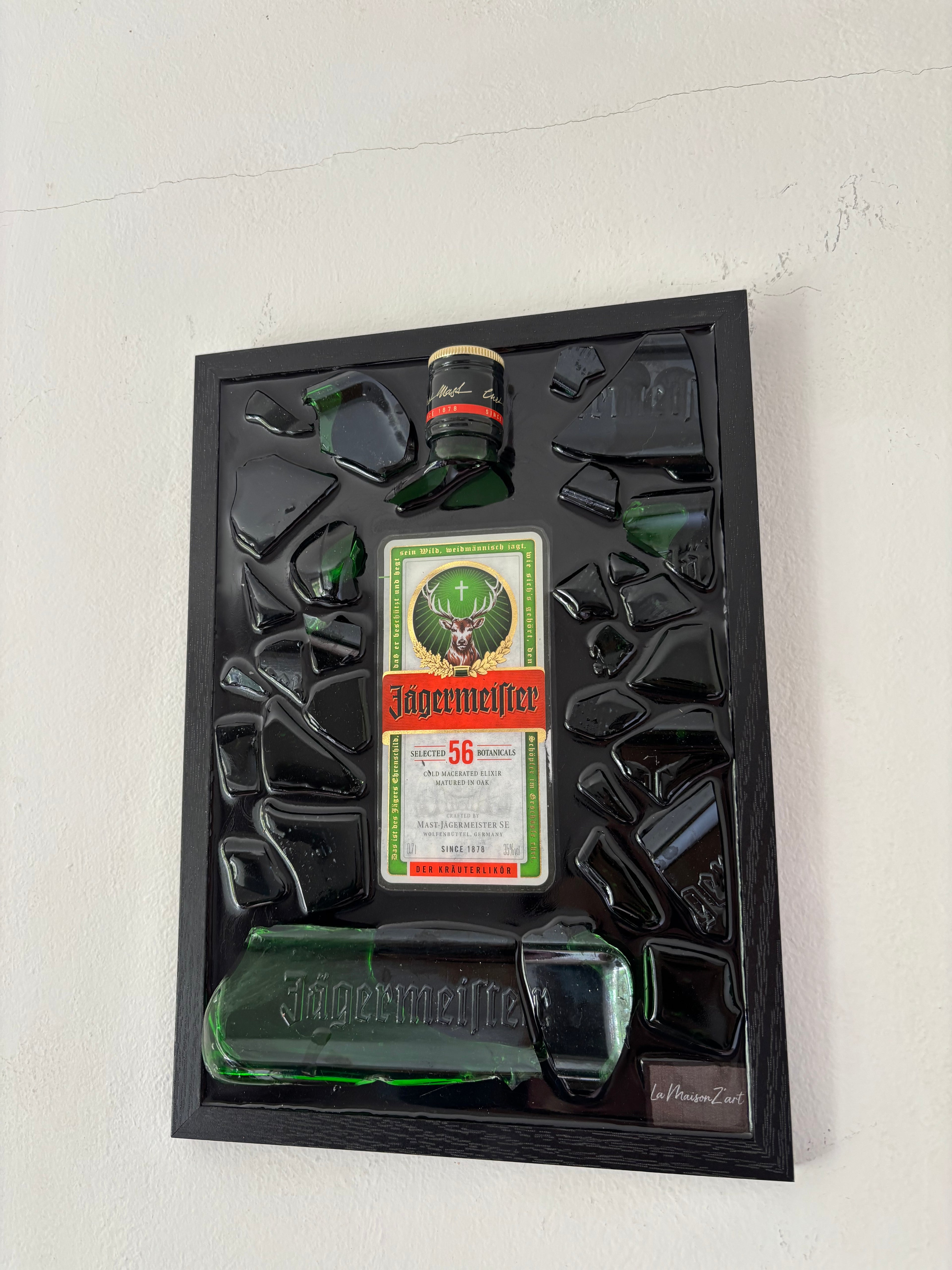 Cadre Jägermeister - pièce unique fait main