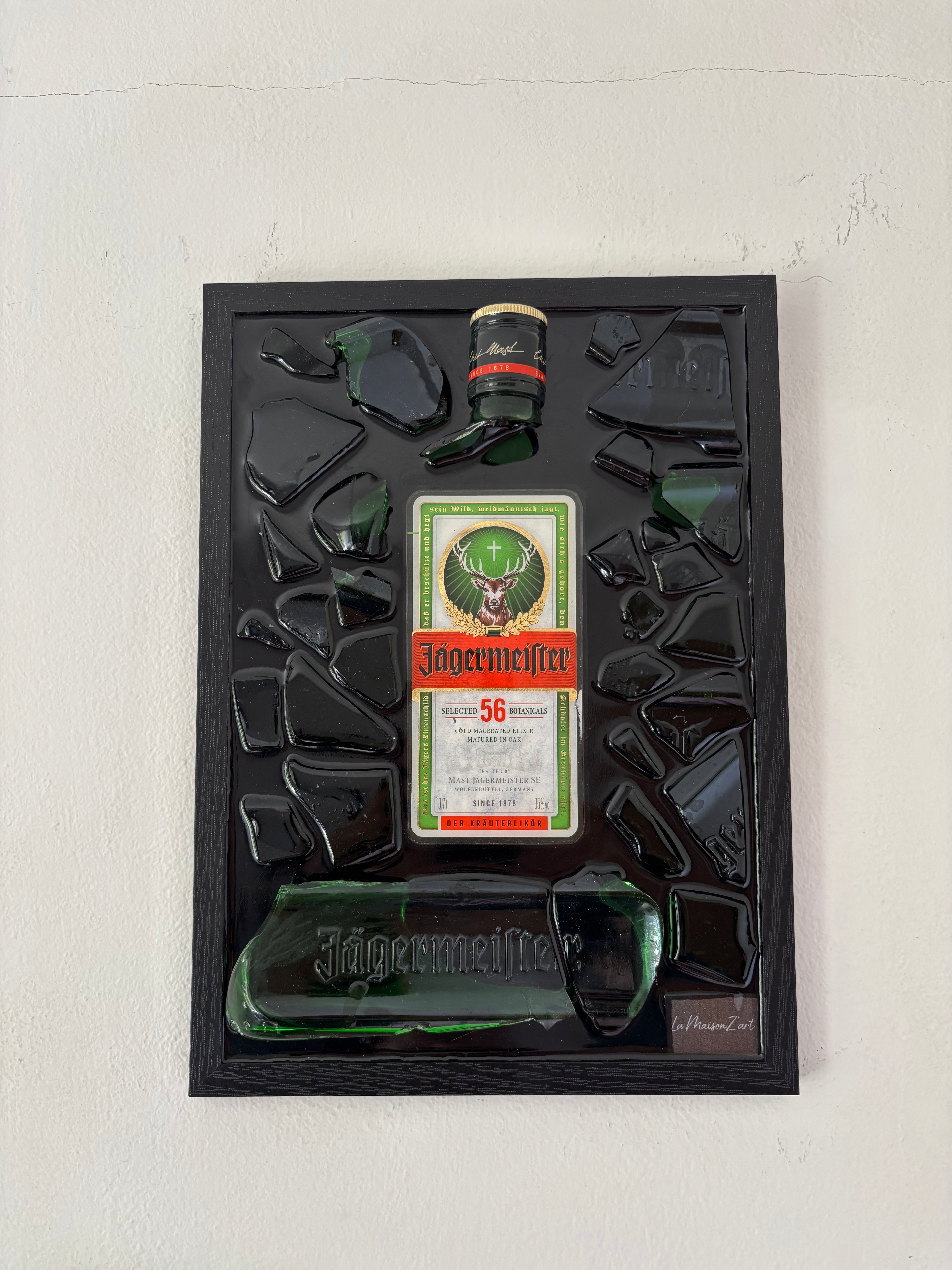 Cadre Jägermeister - pièce unique fait main