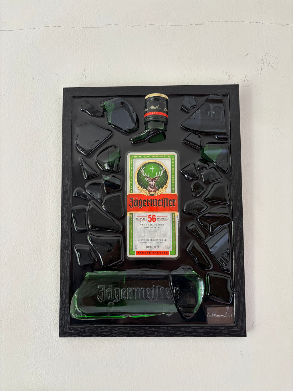 Cadre Jägermeister - pièce unique fait main